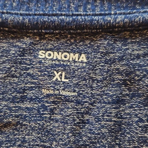 Women's V- Neck XL Blue Sweater NWT Sonoma Lightweight - Picture 4 of 5